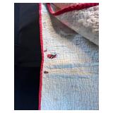 Vintage Quilt and Linen Assortment with Embroidered and Chenille Details & Pillow