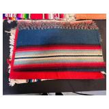 Collection of Colorful VTG Mexican Serape Table Runners and Woven Placemats