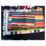Collection of Colorful VTG Mexican Serape Table Runners and Woven Placemats