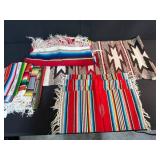 Collection of VTG Southwestern and Mexican Style Woven Table Runners and Mats