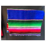 Collection of Assorted Scarves and Colorful Mexican Textiles
