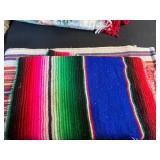 Collection of VTG Assorted Patterned Blankets and Fabric Pieces/Textiles