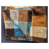 Collection of VTG Assorted Patterned Blankets and Fabric Pieces/Textiles