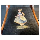 Set of 2 Vintage Wooden Children