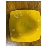 Set of Fused Glass Cat and Mouse Trays Signed by Artist with Cat Face Night Light