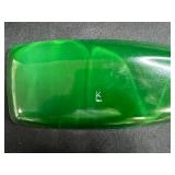 Set of Modern Art Glass Serving Trays with Abstract Designs Signed by Artist