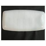 Set of Modern Art Glass Serving Trays with Abstract Designs Signed by Artist