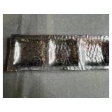 Set of Modern Art Glass Serving Trays with Abstract Designs Signed by Artist