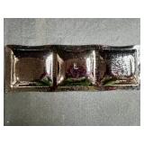 Set of Modern Art Glass Serving Trays with Abstract Designs Signed by Artist