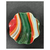 Collection of Glass Decorative Fused Glass Trinket and Candy Dishes
