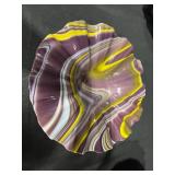 Set of Handcrafted Art Glass Bowls in Assorted Colors and Patterns