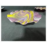 Set of Handcrafted Art Glass Bowls in Assorted Colors and Patterns