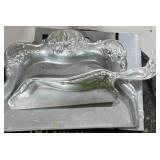 Silversmithing and Art Metal Book with Sheridan Silverplate Bowl, Tray, and Ornate Crumb Set