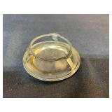 Collection with Vintage Globe, Signed Glass Sculpture, and Ship Bookend