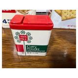 Vintage Kitchenware Collection with Nabisco Tins, Spice Tins, Cookie Cutters, Yellowstone Tile, and Gravy Boat