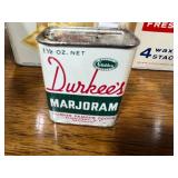 Vintage Kitchenware Collection with Nabisco Tins, Spice Tins, Cookie Cutters, Yellowstone Tile, and Gravy Boat