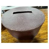 Vintage Poker Chip Set with Wooden Caddy and Assorted Dominoes