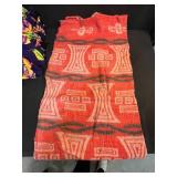 Set of 4 Colorful Throw Blankets and Rugs