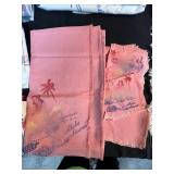 Collection of Vintage State Souvenir Tea Towels and Linens