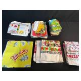 Collection of Vintage State and Travel Souvenir Linen Tea Towels