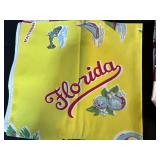 Collection of Vintage State and Travel Souvenir Linen Tea Towels