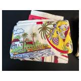 Collection of Vintage State and Travel Souvenir Linen Tea Towels