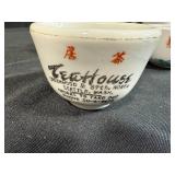 Assorted Vintage and Antique China Cups, Creamers, Bowls, and Teapot