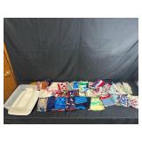 Collection of Vintage and Decorative Handkerchiefs and Scarves