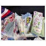 Collection of Vintage and Decorative Handkerchiefs and Scarves