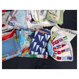 Collection of Vintage and Decorative Handkerchiefs and Scarves