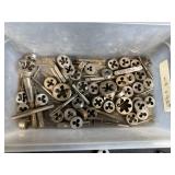 Large Assortment of Taps, Dies, and Tap Wrenches
