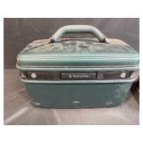 Samsonite Green Train Case with Mirror and Ralph Lauren Safari Box