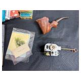 Vintage and Antique Collectibles Lot with Stereoscope Viewers, Ephemera, and Trinkets