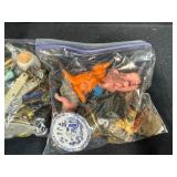 Vintage and Antique Collectibles Lot with Stereoscope Viewers, Ephemera, and Trinkets