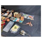 Vintage and Antique Collectibles Lot with Stereoscope Viewers, Ephemera, and Trinkets