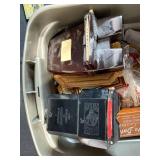 Vintage and Antique Collectibles Lot with Stereoscope Viewers, Ephemera, and Trinkets