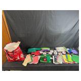 Large Lot of Gift Wrapping Supplies with Ribbons, Tissue Paper, Bags, and More