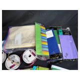 Large Lot of Gift Wrapping Supplies with Ribbons, Tissue Paper, Bags, and More