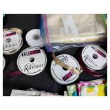 Large Lot of Gift Wrapping Supplies with Ribbons, Tissue Paper, Bags, and More