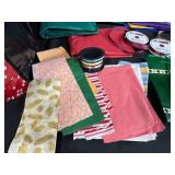 Large Lot of Gift Wrapping Supplies with Ribbons, Tissue Paper, Bags, and More