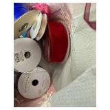 Large Lot of Gift Wrapping Supplies with Ribbons, Tissue Paper, Bags, and More