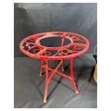 Antique Arctic 9 Ice Cream Maker, Cast Iron Plant Stand, and Wire Bundle