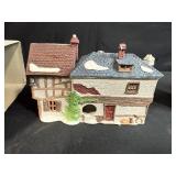 Coca-Cola Town Square Collection Figurines and The Old Curiosity Shop Village Building