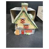 Set of 2 Department 56 North Pole Series Heritage Village Porcelain Buildings