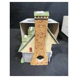 Set of 2 Department 56 North Pole Series Heritage Village Porcelain Buildings