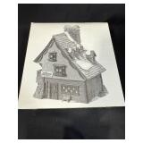 Set of 2 Department 56 North Pole Series Heritage Village Porcelain Buildings