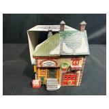Set of 2 Department 56 North Pole Series Heritage Village Porcelain Buildings