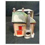 Set of 2 Department 56 North Pole Series Heritage Village Porcelain Buildings