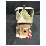 Set of 2 Department 56 North Pole Series Heritage Village Porcelain Buildings