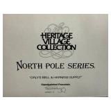 Set of 2 Department 56 North Pole Series Heritage Village Porcelain Buildings